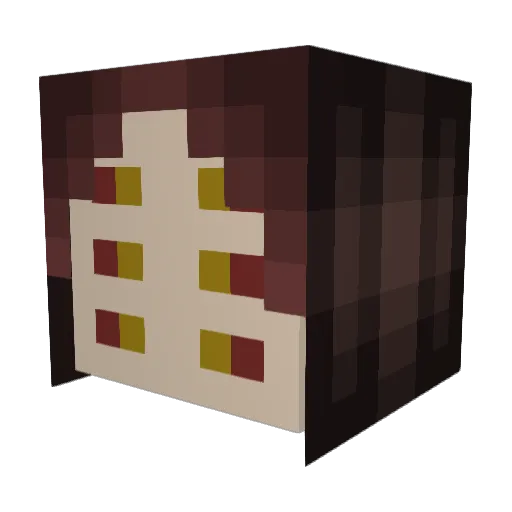 edpzion Minecraft avatar head, 3D render