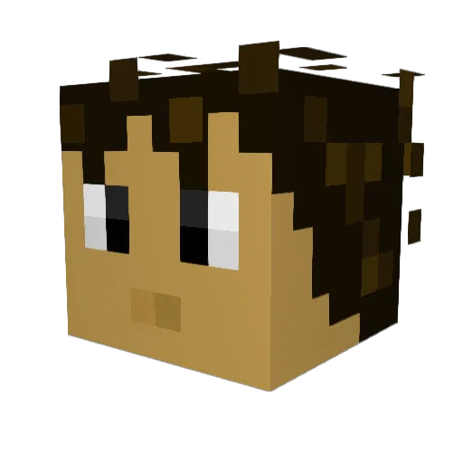 edrice Minecraft avatar head, 3D render