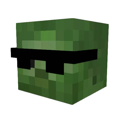 edrick101 Minecraft avatar head, 3D render