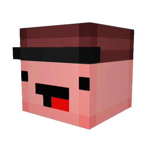 edsadler Minecraft avatar head, 3D render
