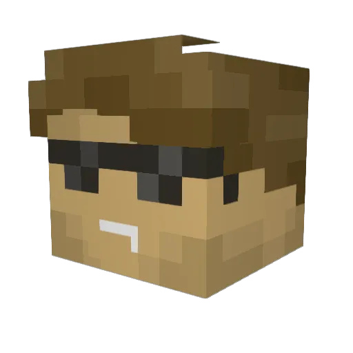 edtheman04 Minecraft avatar head, 3D render