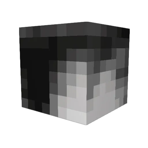 edu5554 Minecraft avatar head, 3D render