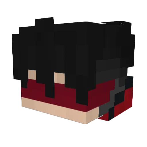 edu_zt Minecraft avatar head, 3D render