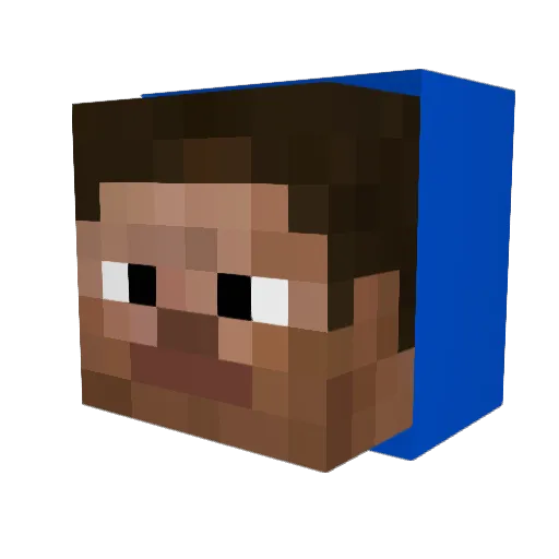 eduan35 Minecraft avatar head, 3D render