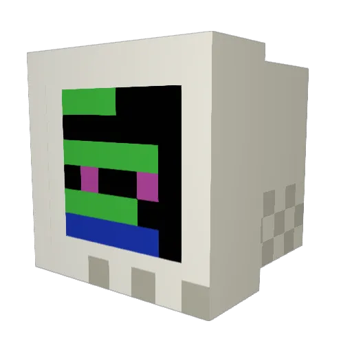 eduardex8 Minecraft avatar head, 3D render