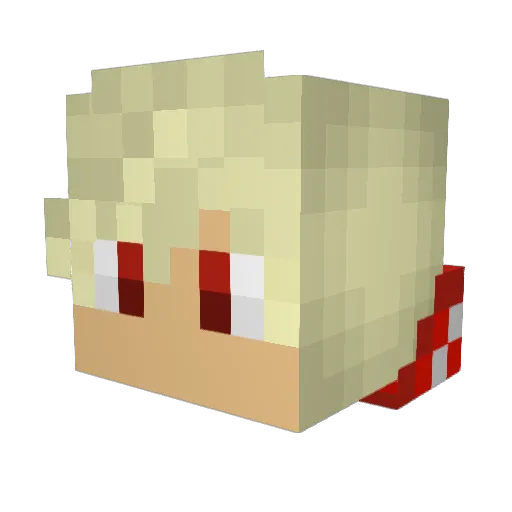 eduardzs Minecraft avatar head, 3D render