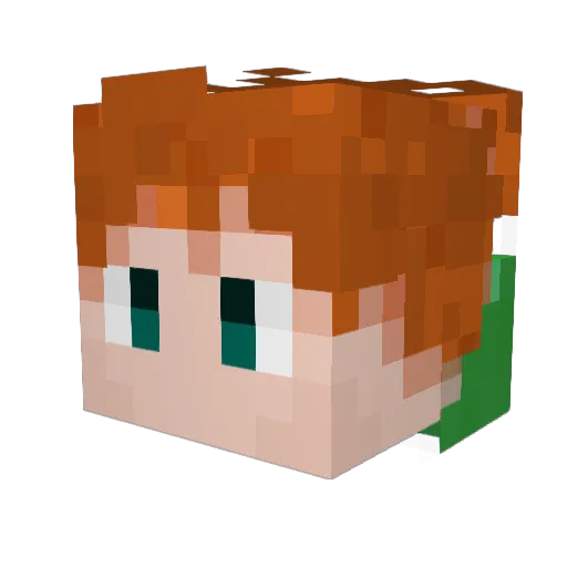 edubswag Minecraft avatar head, 3D render