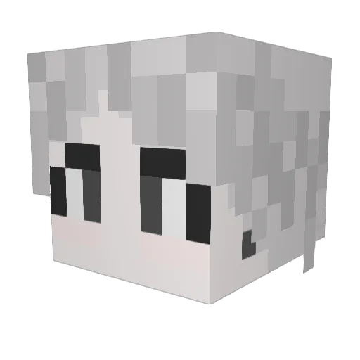 edude0 Minecraft avatar head, 3D render