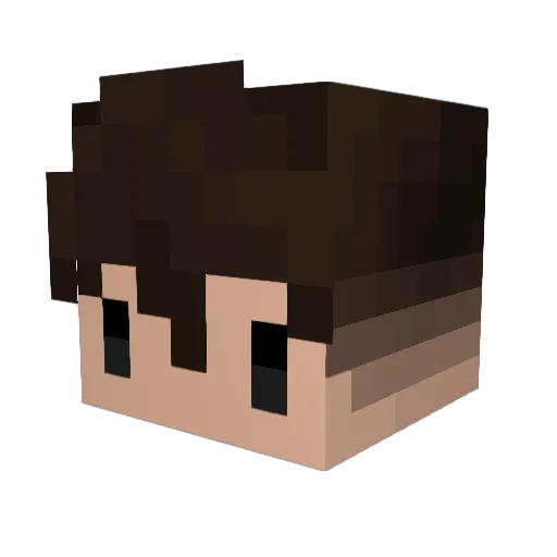 eduoe Minecraft avatar head, 3D render