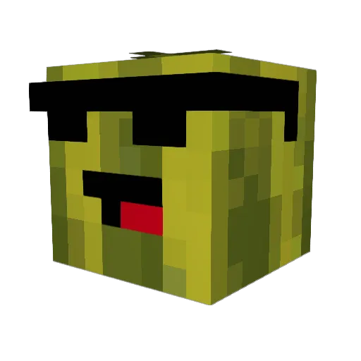 eduric Minecraft avatar head, 3D render