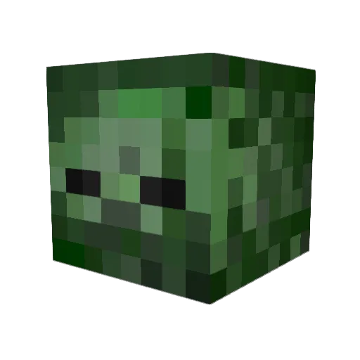 edutroller Minecraft avatar head, 3D render