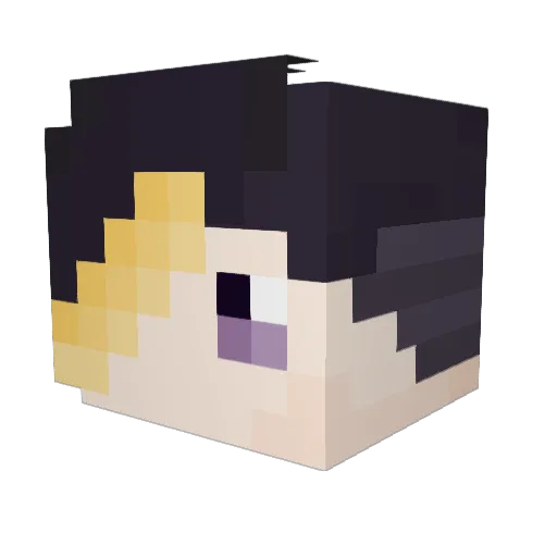 eduuts Minecraft avatar head, 3D render