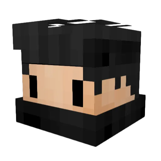 eduxlost Minecraft avatar head, 3D render