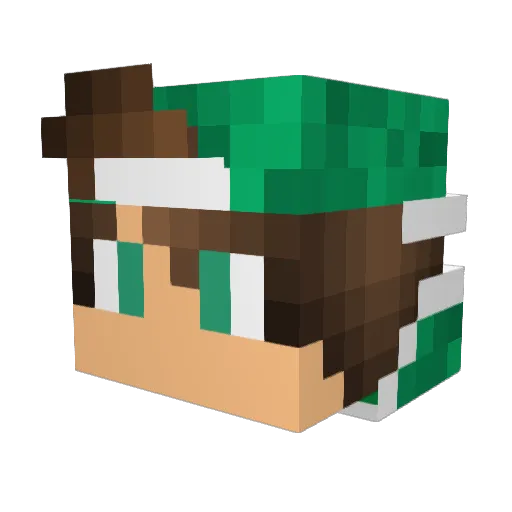 eduz75 Minecraft avatar head, 3D render