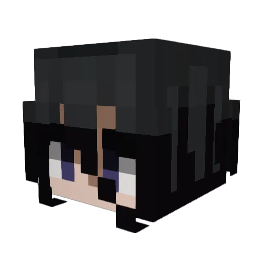 edwaqw Minecraft avatar head, 3D render