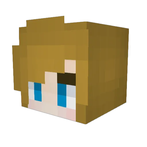 edward_link Minecraft avatar head, 3D render