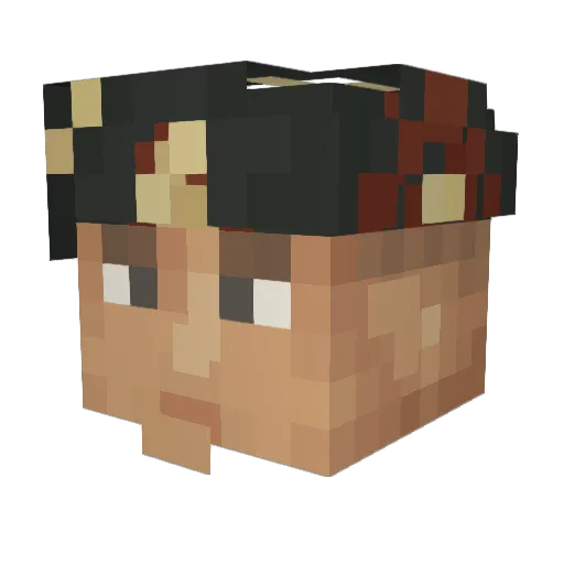 edwardawesome7 Minecraft avatar head, 3D render