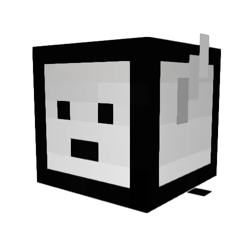 edwardhazelwood Minecraft avatar head, 3D render
