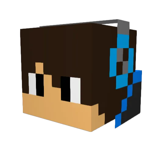 edwardminigamer Minecraft avatar head, 3D render