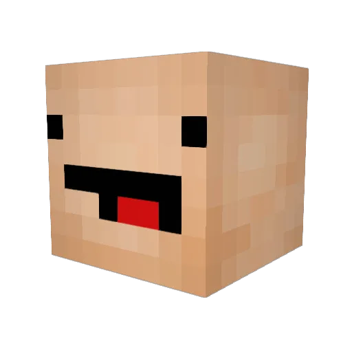 edwargo Minecraft avatar head, 3D render