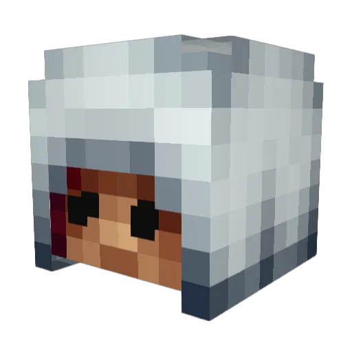 edwarspartan Minecraft avatar head, 3D render