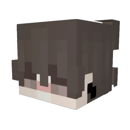edxxu Minecraft avatar head, 3D render