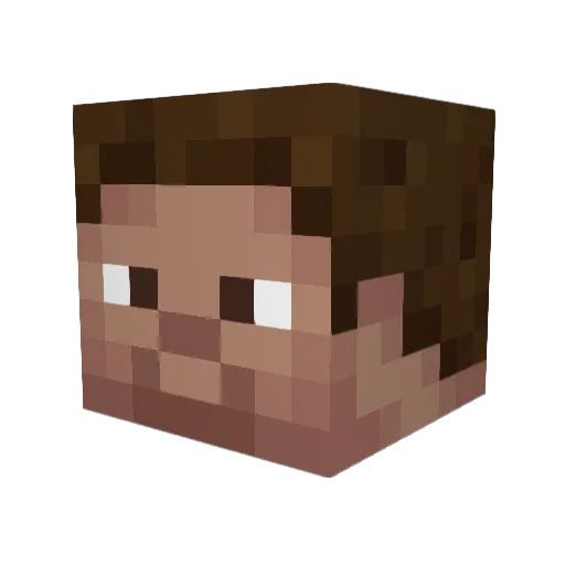 edy02 Minecraft avatar head, 3D render