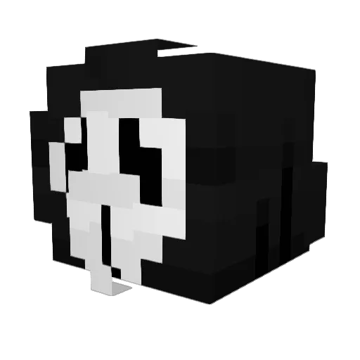 ee3r Minecraft avatar head, 3D render