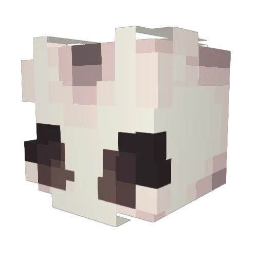 eeJack Minecraft avatar head, 3D render