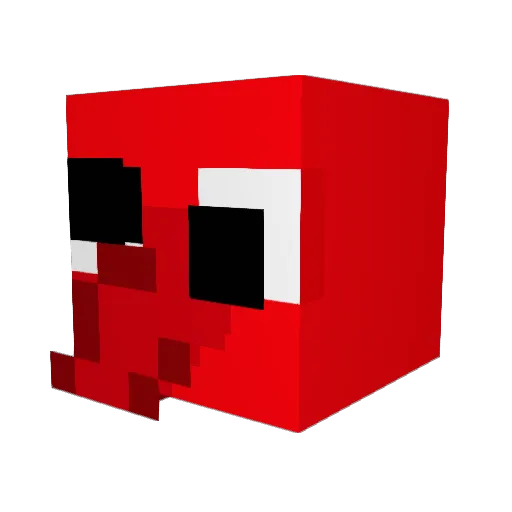 eearthw0rm_ Minecraft avatar head, 3D render