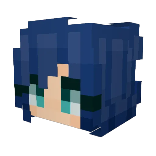 eeav Minecraft avatar head, 3D render