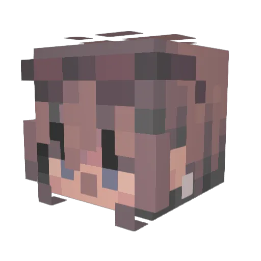 eebowitz Minecraft avatar head, 3D render