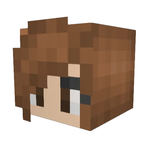 eecop Minecraft avatar head, 3D render