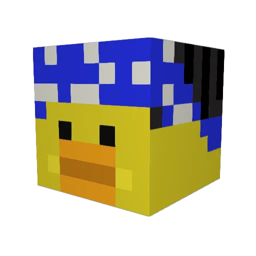 eeeagus Minecraft avatar head, 3D render