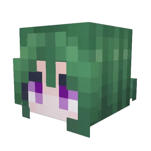 eeeee55555 Minecraft avatar head, 3D render