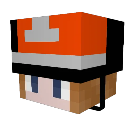 eeeeeeh Minecraft avatar head, 3D render