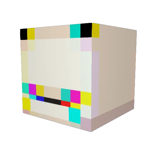 eeeeemmaa Minecraft avatar head, 3D render