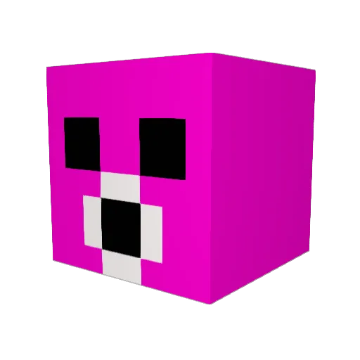 eeeeezzzzz Minecraft avatar head, 3D render