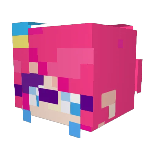 eeeehhhuu Minecraft avatar head, 3D render