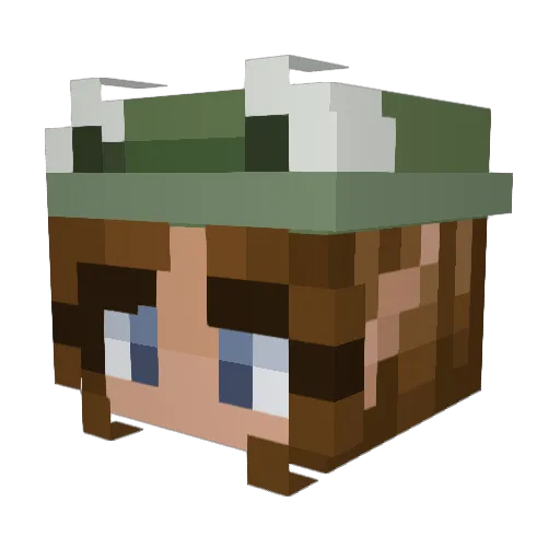 eeesuh Minecraft avatar head, 3D render