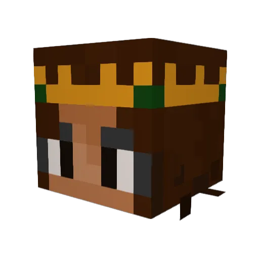 eekb4t Minecraft avatar head, 3D render