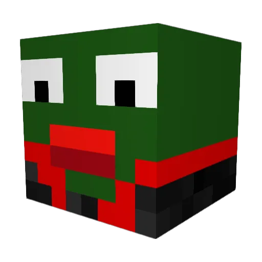eekkaj Minecraft avatar head, 3D render