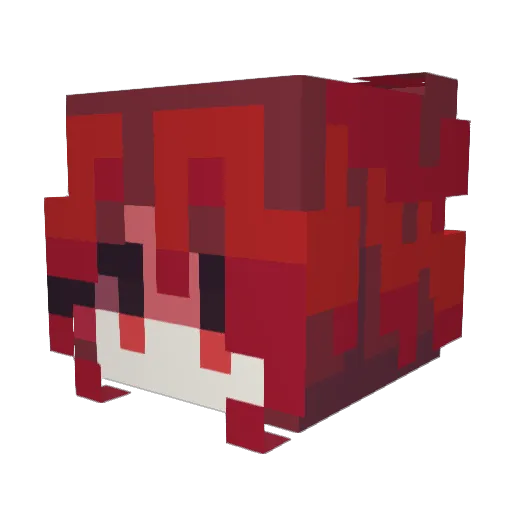 eekr Minecraft avatar head, 3D render