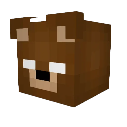 eelge Minecraft avatar head, 3D render