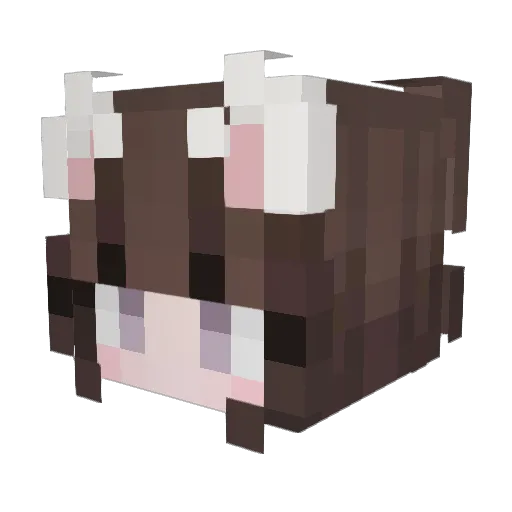 eelisacha Minecraft avatar head, 3D render