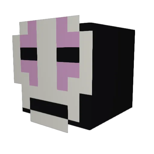 eelixa Minecraft avatar head, 3D render