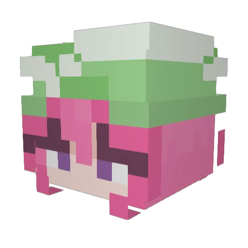 eelsauce Minecraft avatar head, 3D render
