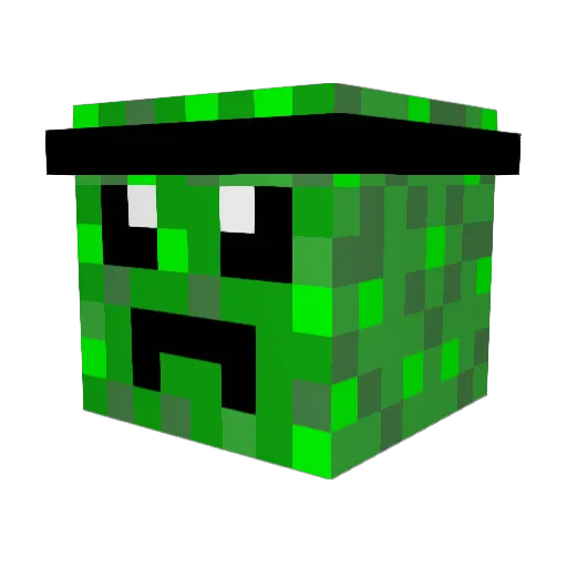 eelsrawesome Minecraft avatar head, 3D render