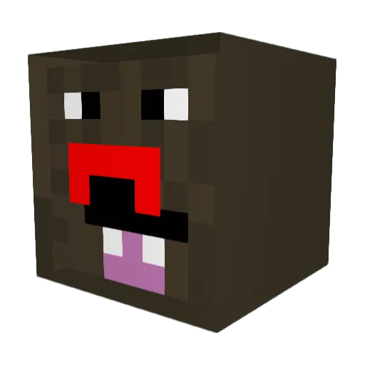eemilily Minecraft avatar head, 3D render