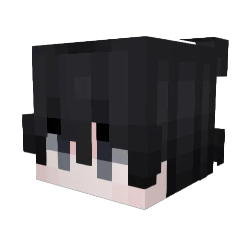 eemma Minecraft avatar head, 3D render